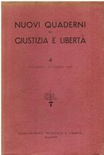 Nuovi Quaderni di Giustizia e Libertà. 4. Novembre. Dicembre 1944