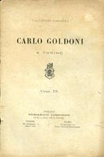 Carlo Goldoni a Torino. Copia autografata