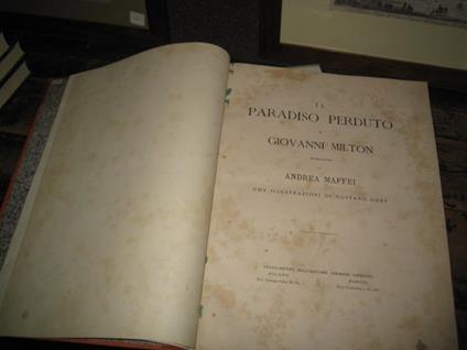 Il Paradiso Perduto. Traduzione di Andrea Maffei con illustrazioni di Gustavo Doré - John Milton - copertina