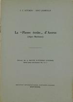 La Pierre Ecrite d'Ascros (Alpes Maritimes)