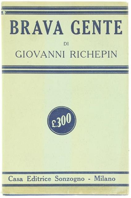 Brava Gente - Giovanni Richepin - copertina