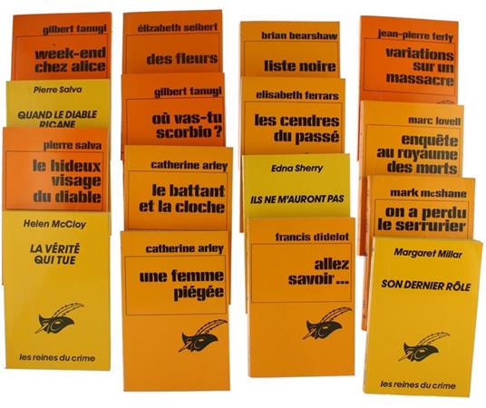 Lot de 16 Polars Americains (Traductions Françaises - copertina