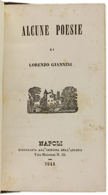 Alcune Poesie - Lorenzo Giannini - 2