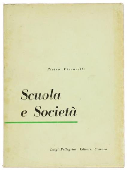 Scuola e Società - Pietro Pizzarelli - copertina