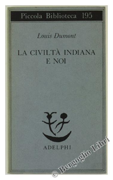 La civiltà indiana e noi - Louis Dumont - copertina