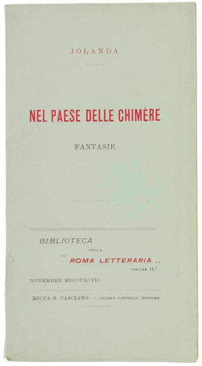 Nel Paese delle Chimere. Fantasie - Jolanda - copertina