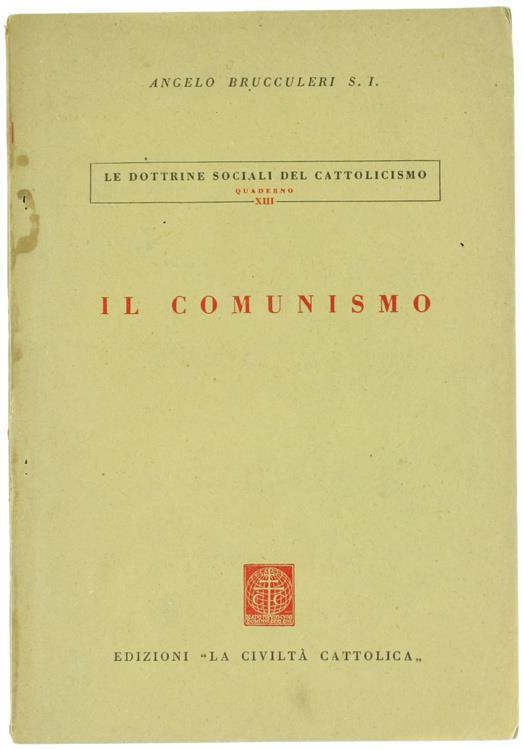 Il Comunismo - Angelo Brucculeri - copertina