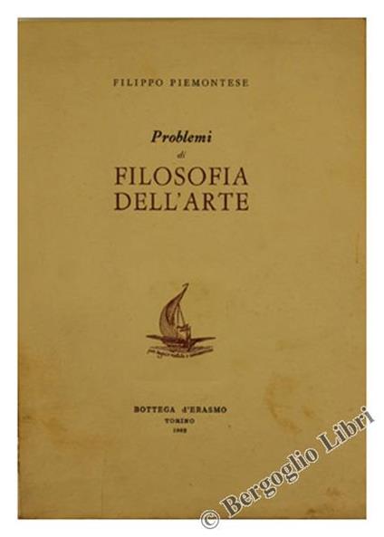 Problemi di Filosofia dell'Arte - Filippo Piemontese - copertina