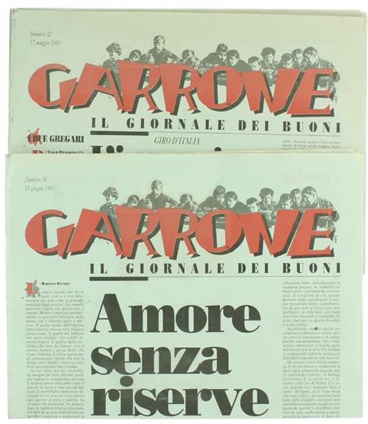 Garrone - il Giornale dei Buoni N. 32 - 38 - Michele Serra - copertina