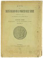Atti della Società Italiana per il Progresso delle Scienze. Diciottesima Riunione. Firenze, 18/25 Settembre 1929. Vol.I
