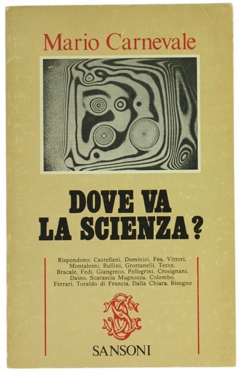 Dove Va la Scienza - Agostina Carnevale Maffè - copertina