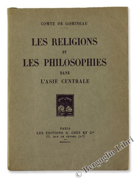 Les Religions et les Philosophies Dans l'Asie Centrale - Joseph-Arthur de Gobineau - copertina