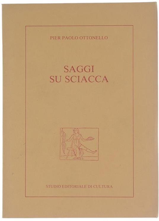 Saggi su Sciacca - Pier Paolo Ottonello - copertina