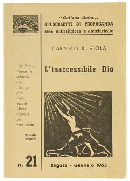 L' Inaccessibile Dio - Carmelo R. Viola - copertina