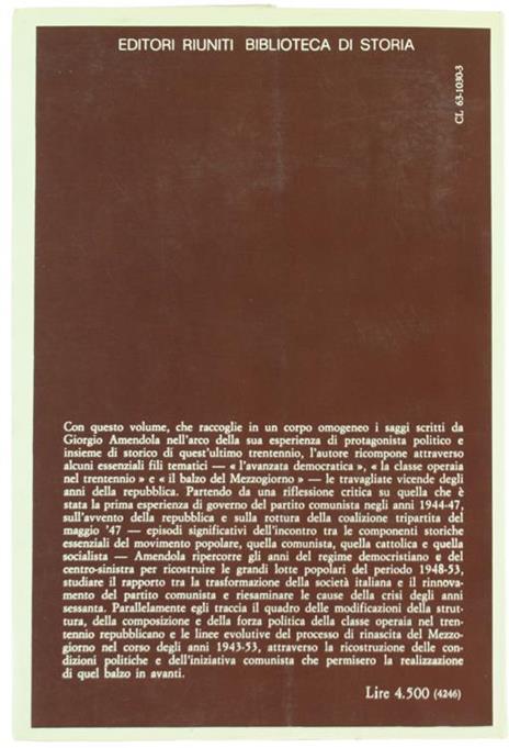 Gli anni della Repubblica - Giorgio Amendola - 2