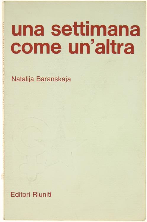 Una settimana come un'altra - Natalija Baranskaja - copertina