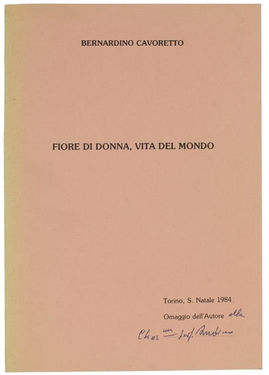 Fiore di Donna, Vita del Mondo - Bernardino Cavoretto - copertina