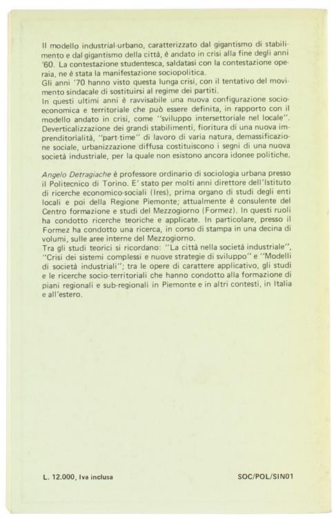 Nuova Società Industriale: Problemi e Prospettive - Angelo Detragiache - 2