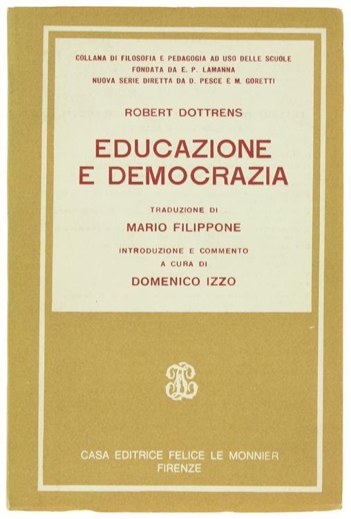 Educazione e Democrazia - Robert Dottrens - copertina