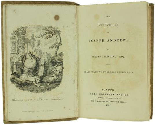 The Adventures of Joseph Andrews With Illustrations by George Cruikshank - Henry Fielding - copertina