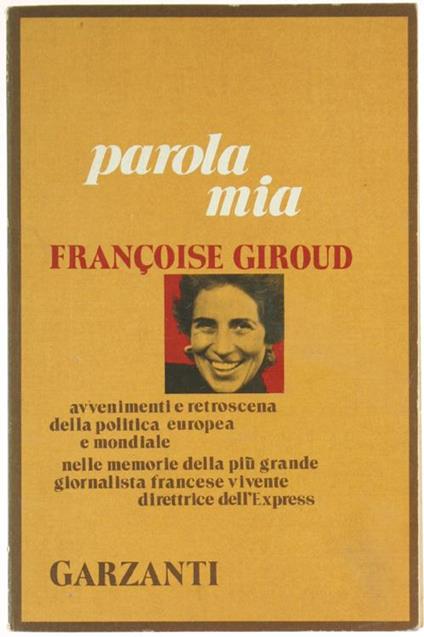 Parola mia - Françoise Giroud - copertina