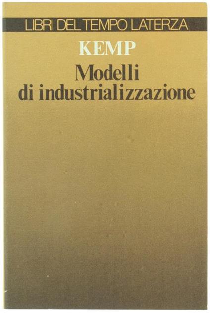 Modelli di industrializzazione - Tom Kemp - copertina