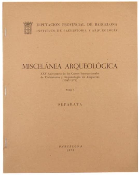 Il Problema delle Mura e delle Origini di Tarragona - Nino Lamboglia - copertina