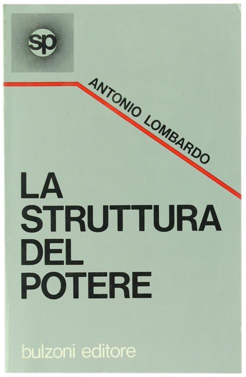 La Struttura del Potere. Problemi di Teoria e di Ricerca Empirica - Antonio Lombardo - copertina