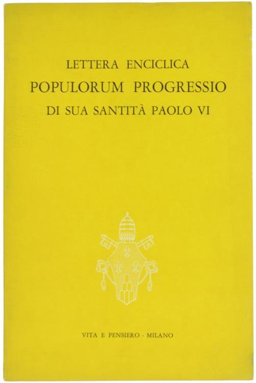 Lettera enciclica «Populorum Progressio» - Paolo VI - copertina