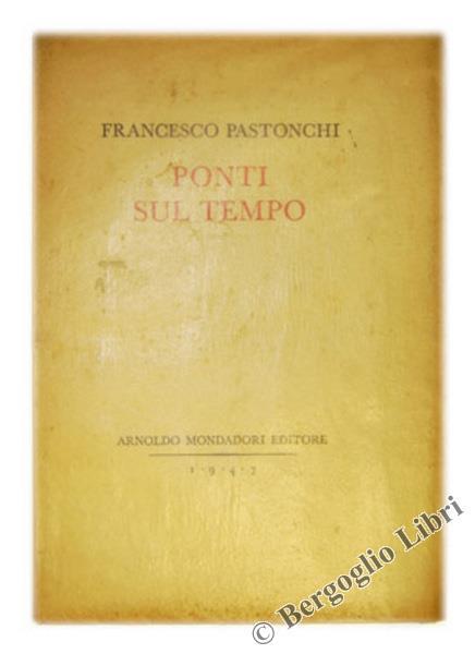 Ponti sul Tempo - Francesco Pastonchi - copertina