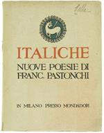 Italiche Nuove Poesie
