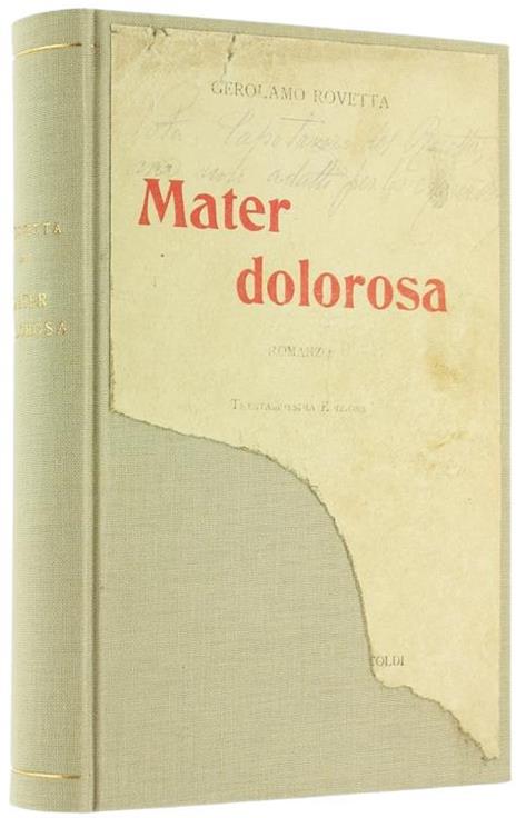 Mater Dolorosa. Romanzo - Gerolamo Rovetta - copertina