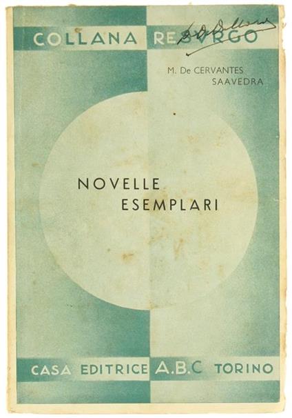 Novelle Esemplari - Miguel de Cervantes - copertina
