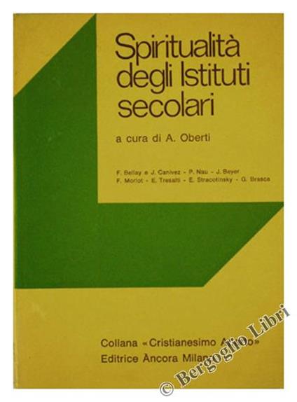 Spiritualità degli Istituti Secolari - copertina