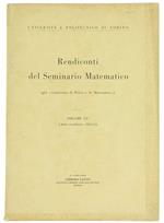 Rendiconti del Seminario Matematico. Vol. 12° (Anno Accademico 1952-53)