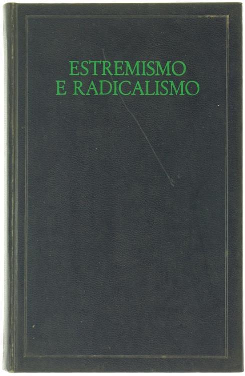 Estremismo e Radicalismo - copertina