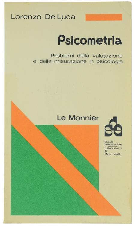 Psicometria. Problemi della Valutazione e della Misurazione in Psicologia - Lorenzo De Luca - copertina