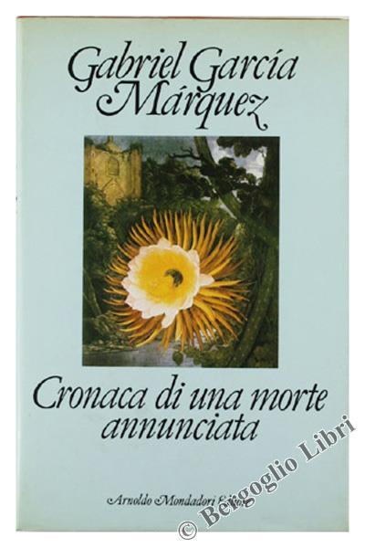 Cronaca di una morte annunciata - Gabriel García Márquez - copertina