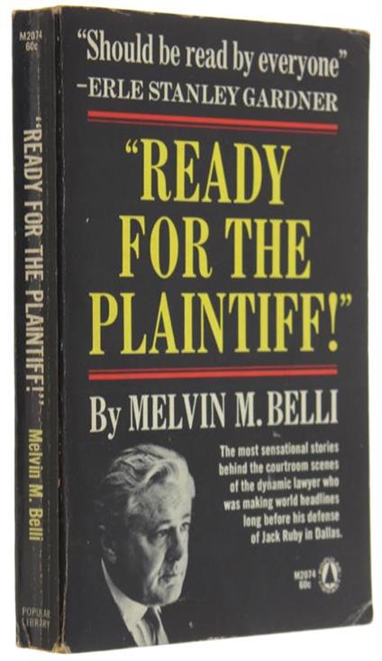 Ready For The Plaintiff! - Gioachino Belli - copertina