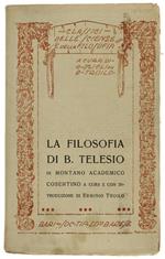 La Filosofia Di Bernardino Telesio Ristretta In Brevità E Scritta In Lingua Toscana