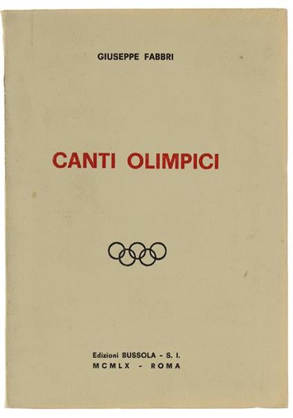 Canti Olimpici - Giuseppe Fabbri - copertina