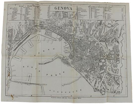Piantina Topografica Di Genova - Libro Usato - Casa Editrice Guigoni - | IBS