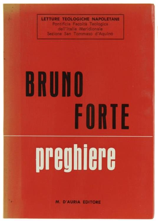 Preghiere - Bruno Forte - copertina