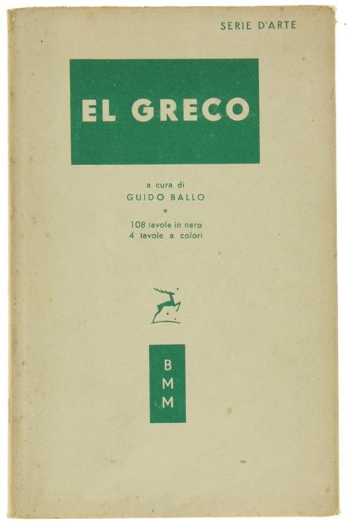 El Greco - Guido Ballo - copertina