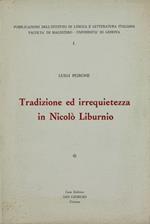 Tradizione Ed Irrequietezza In Nicolò Liburnio