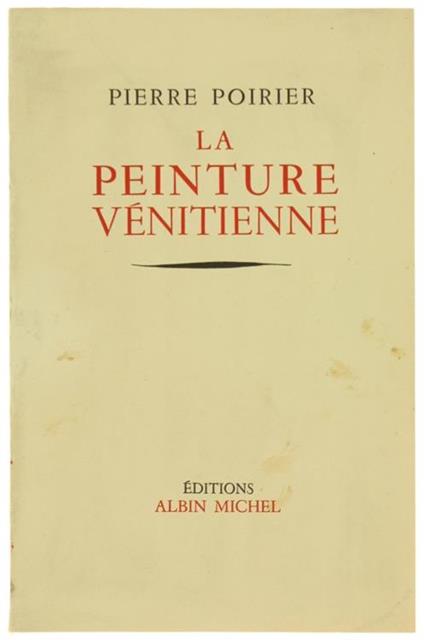 La Peinture Venitienne - Pierre Poirier - copertina