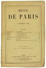 Revue De Paris. 4E Année. 1Er Février 1856 (Edition Originale)