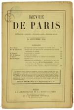Revue De Paris. 5E Année. 15 Septembre 1856 (Edition Originale)