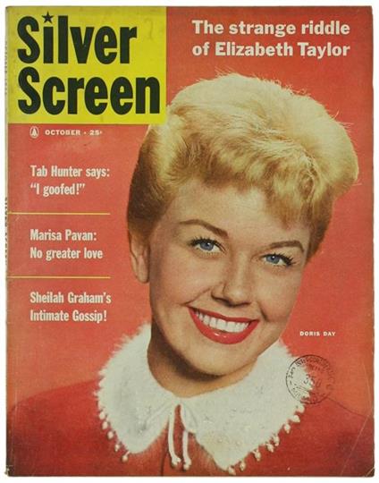 Silver Screen Magazine. October 1956. Volume 25, Number 8 - copertina