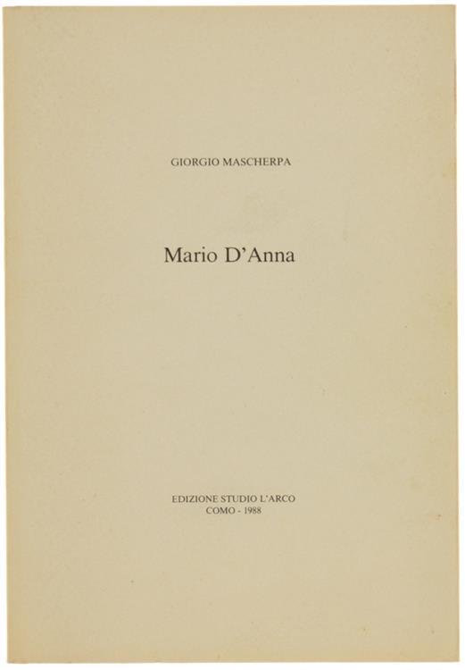 Mario D'Anna - Giorgio Mascherpa - copertina